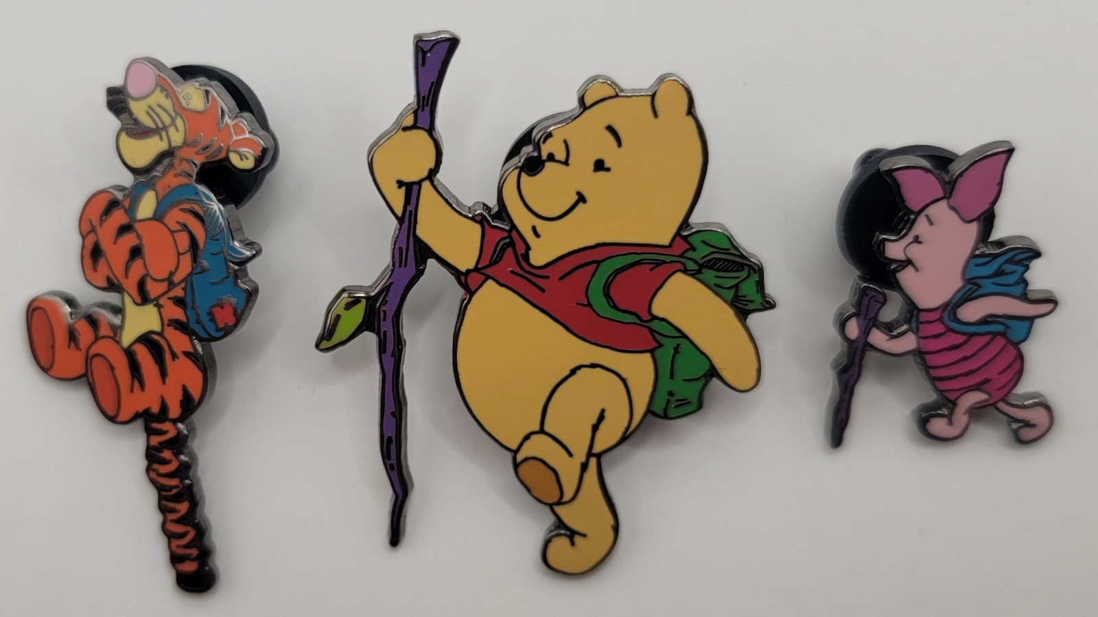 Rare HTF - DLR - Tigger, Pooh & Piglet Hiking 3-pin Set - Excellant Condition Rare HTF - DLR - Tigger, Pooh & Piglet Hiking 3-pin Set - Excellant Condition