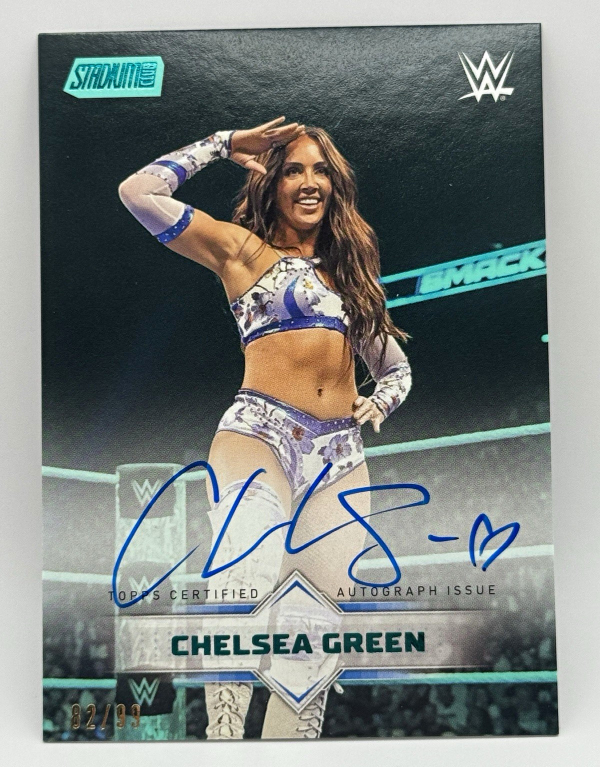 2026 Topps WWE Stadium Club Chelsea Green On Card Auto /99 SCA-CHG