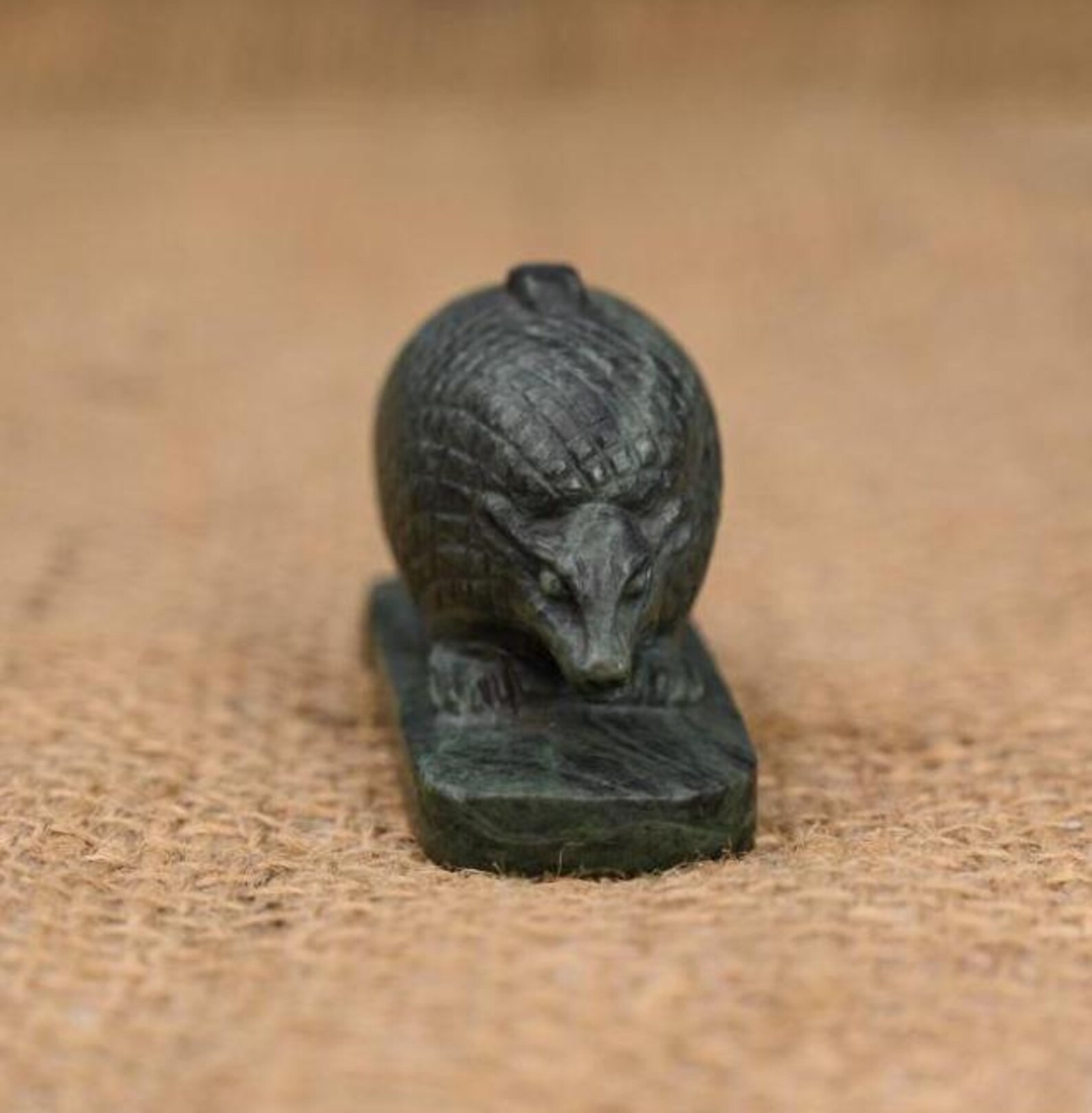 Authentic Ancient Egyptian Antiques Egyptian Green Hedgehog Amulet Egyptian BC
