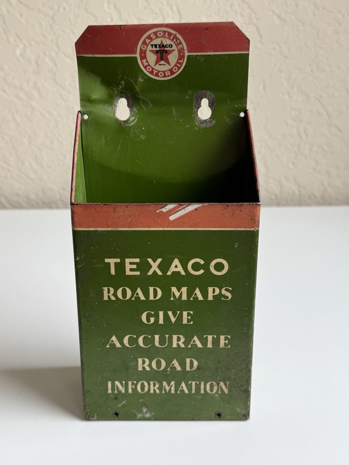 RARE 1930\'s Texaco Road Map Holder Display Give Accurate Road Information