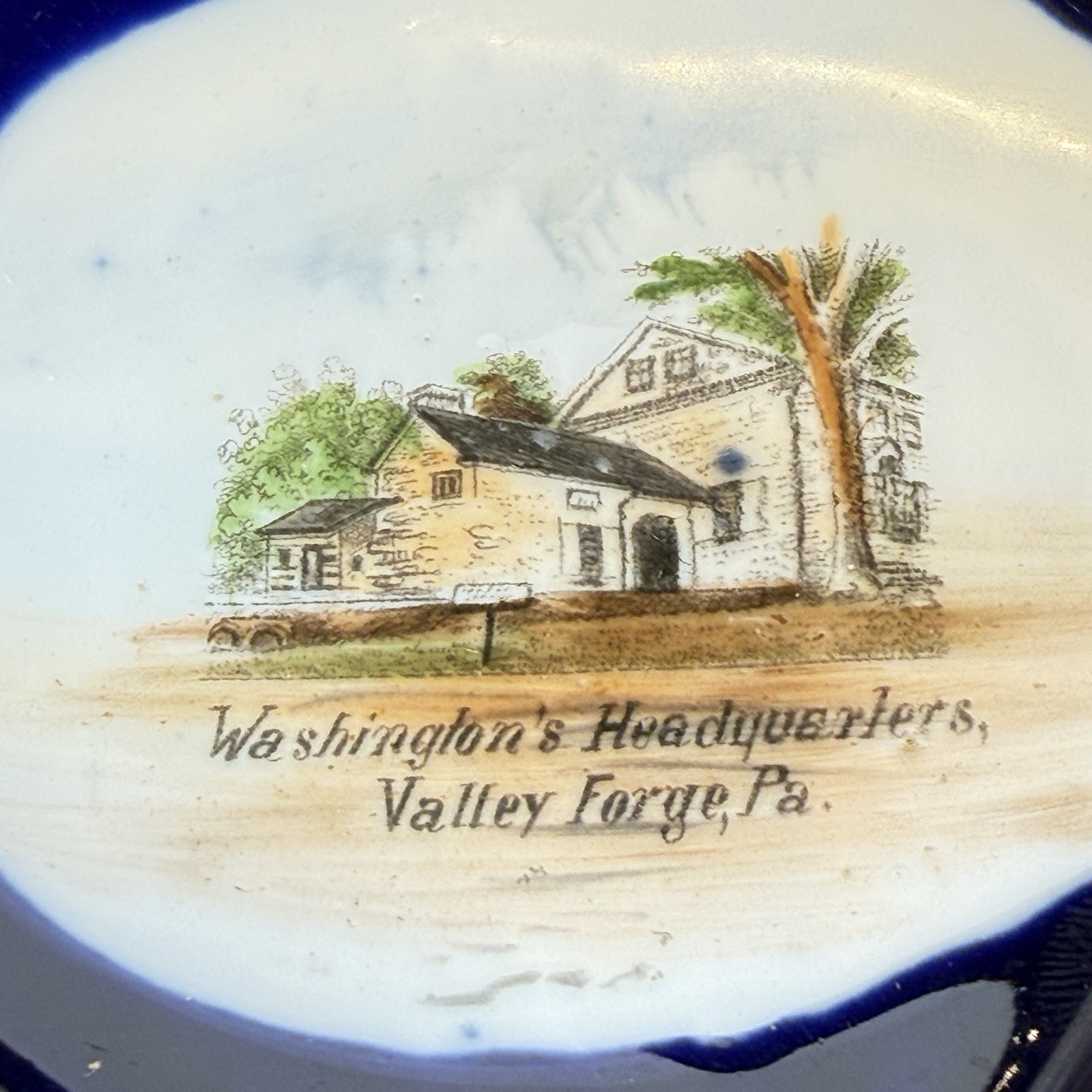 VALLEY FORGE Pennsylvania PA Antique WASHINGTON'S HEADQUARTERS Souvenir DISH VALLEY FORGE Pennsylvania PA Antique WASHINGTON'S HEADQUARTERS Souvenir DISH
