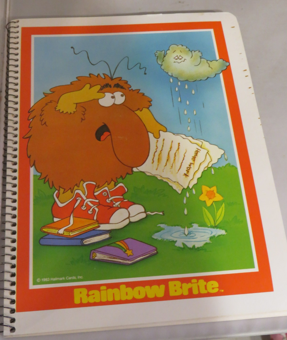 Rainbow Brite Lurky spiral notebook NOS 1983 Hallmark