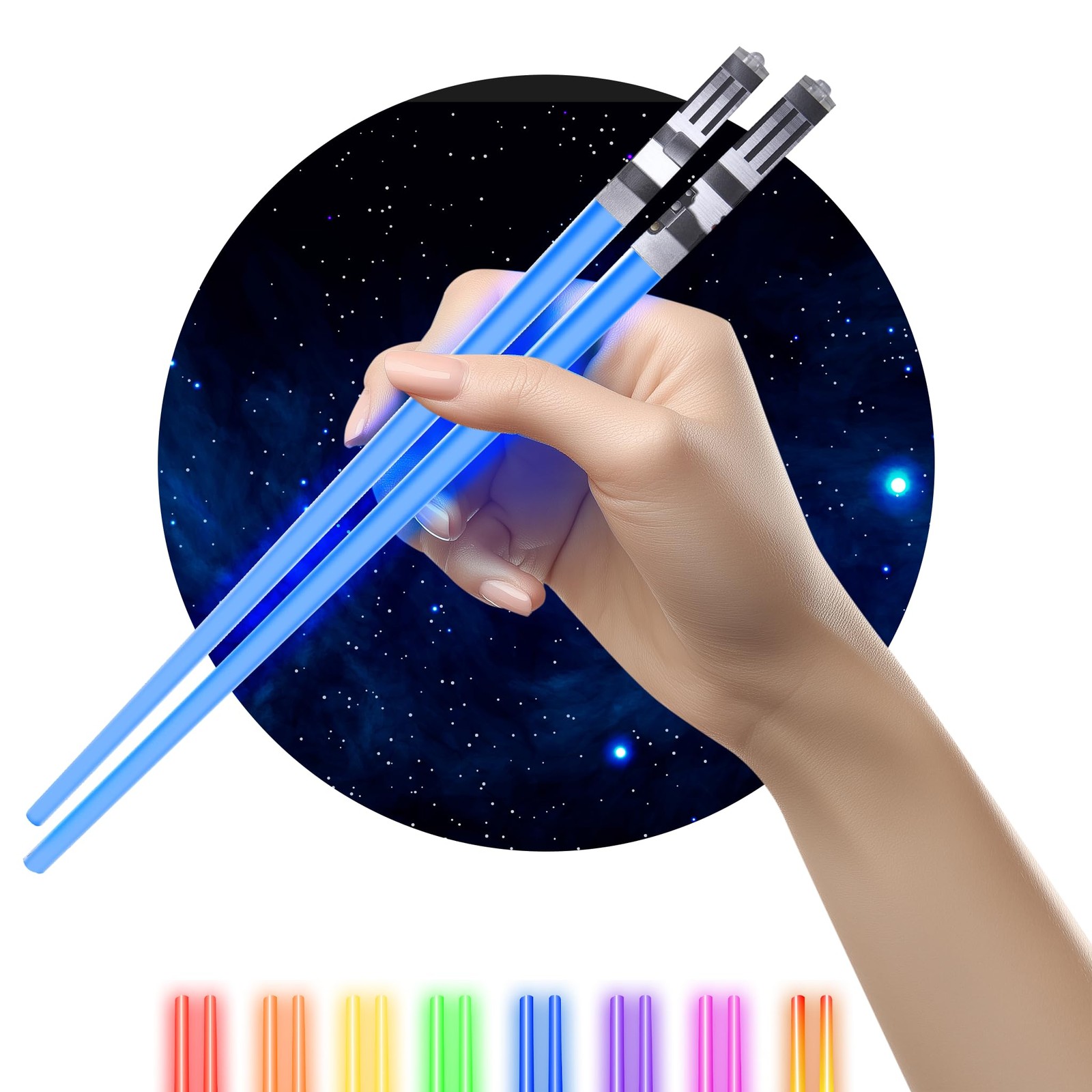 LIGHTSABER CHOPSTICKS STAR WARS LED LIGHT-UP Glowing Light Saber Chop Sticks LIGHTSABER CHOPSTICKS STAR WARS LED LIGHT-UP Glowing Light Saber Chop Sticks