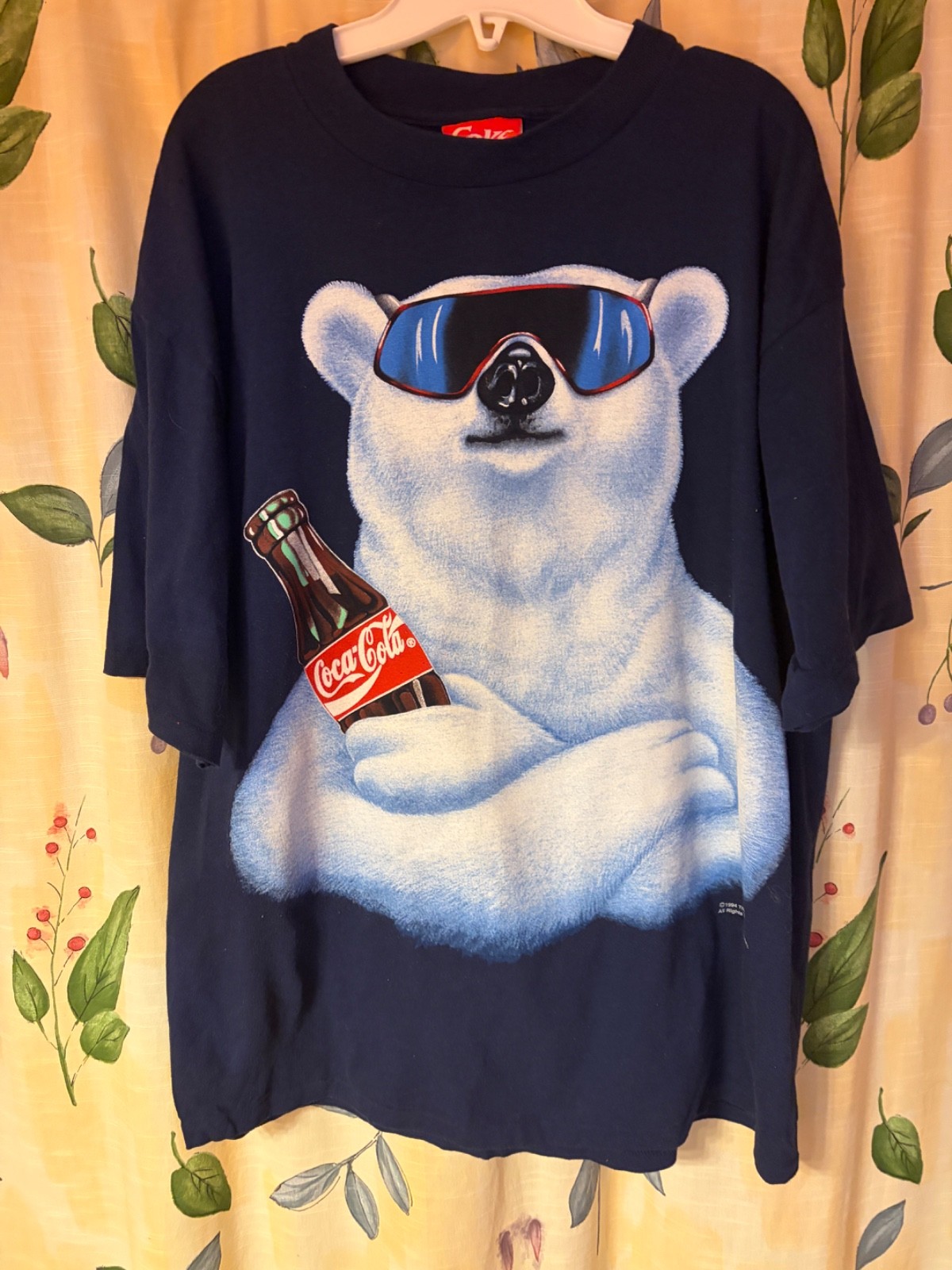 Vintage 1994 Coca-Cola Polar Bear Sunglasses T-Shirt XL USA Coke