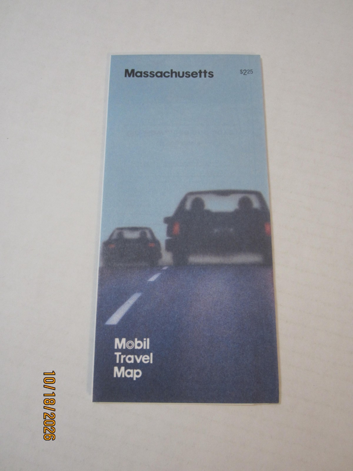 NOS Vintage 1989 Mobil Massachusetts Gas Station Travel Road Map~HrcB