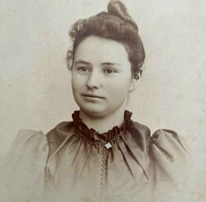 Philadelphia Woman Vintage Cabinet Photo ID\'d BERTIE KIMBALL Bertha 1890\'s
