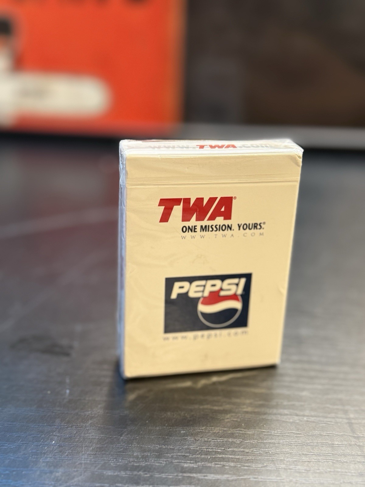 Vintage TWA Pepsi Playing Cards Sealed Deck One Mission Yours Airline Promo