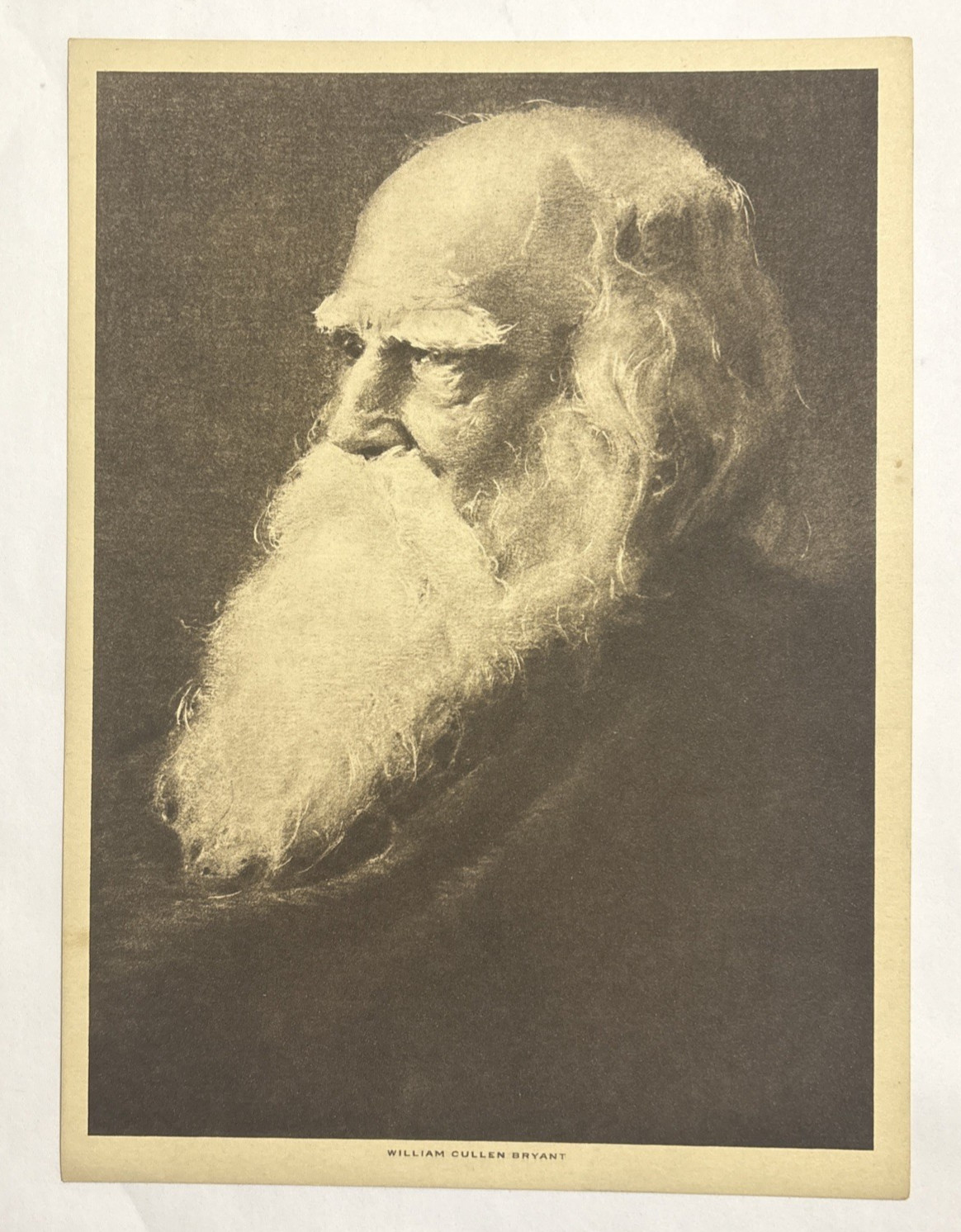 William Cullen Bryant Photogravure Print 1913 The Mentor