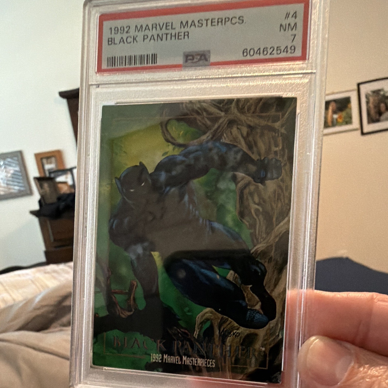 SkyBox 1992 Marvel Masterpieces Black Panther #4 PSA 7 NM Non-Sport Card