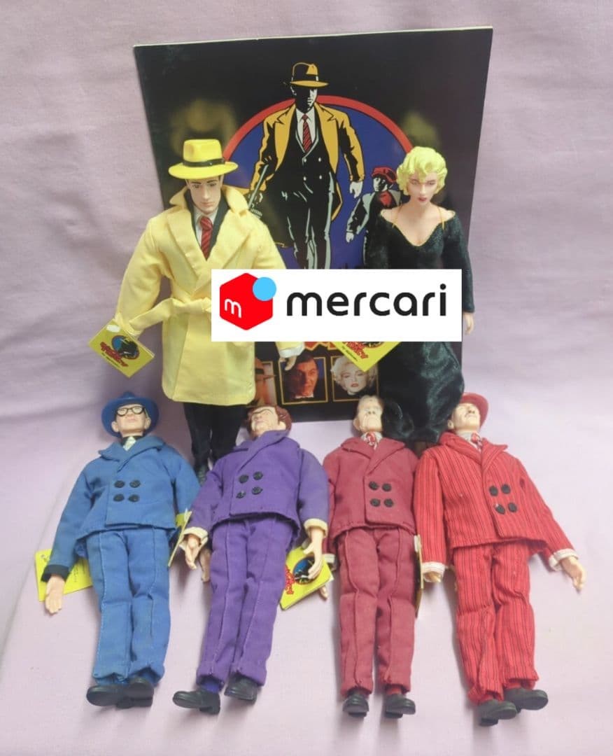 Vintage Dick Tracy Soft Vinyl Figure Brush Doll Madonna