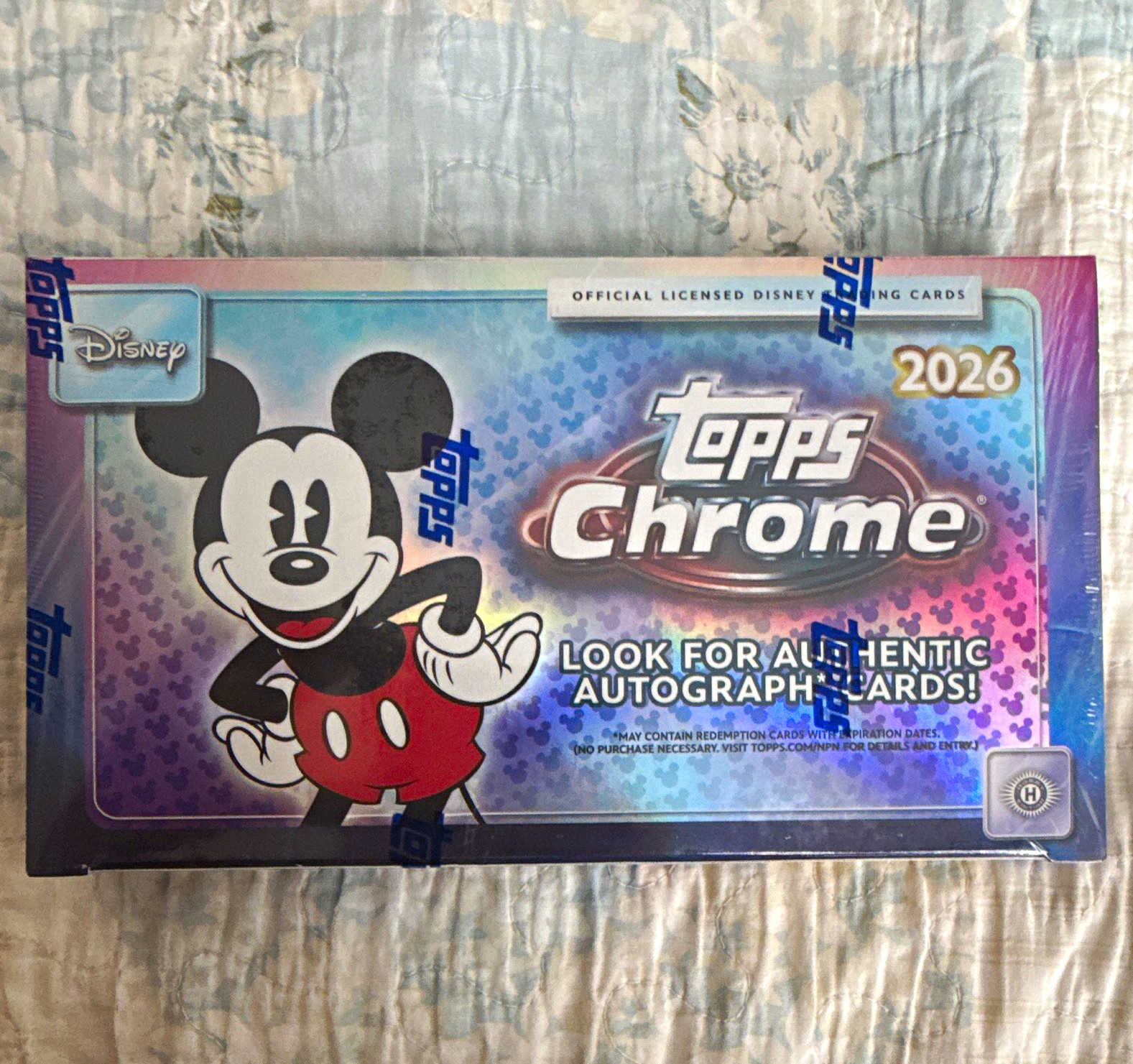 Topps 2026 Topps Chrome Disney Mickey Mouse Autograph Trading Card Box