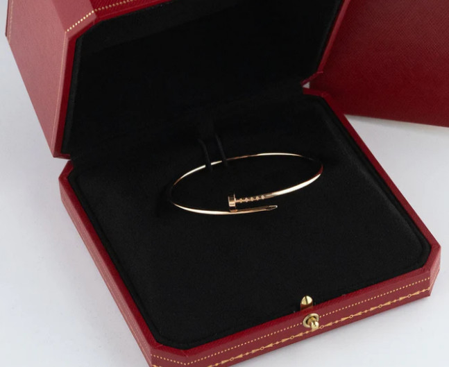 Gold Just BRACELET 2.5MM with Original Box and bag Size 17 Gold Just BRACELET 2.5MM with Original Box and bag Size 17