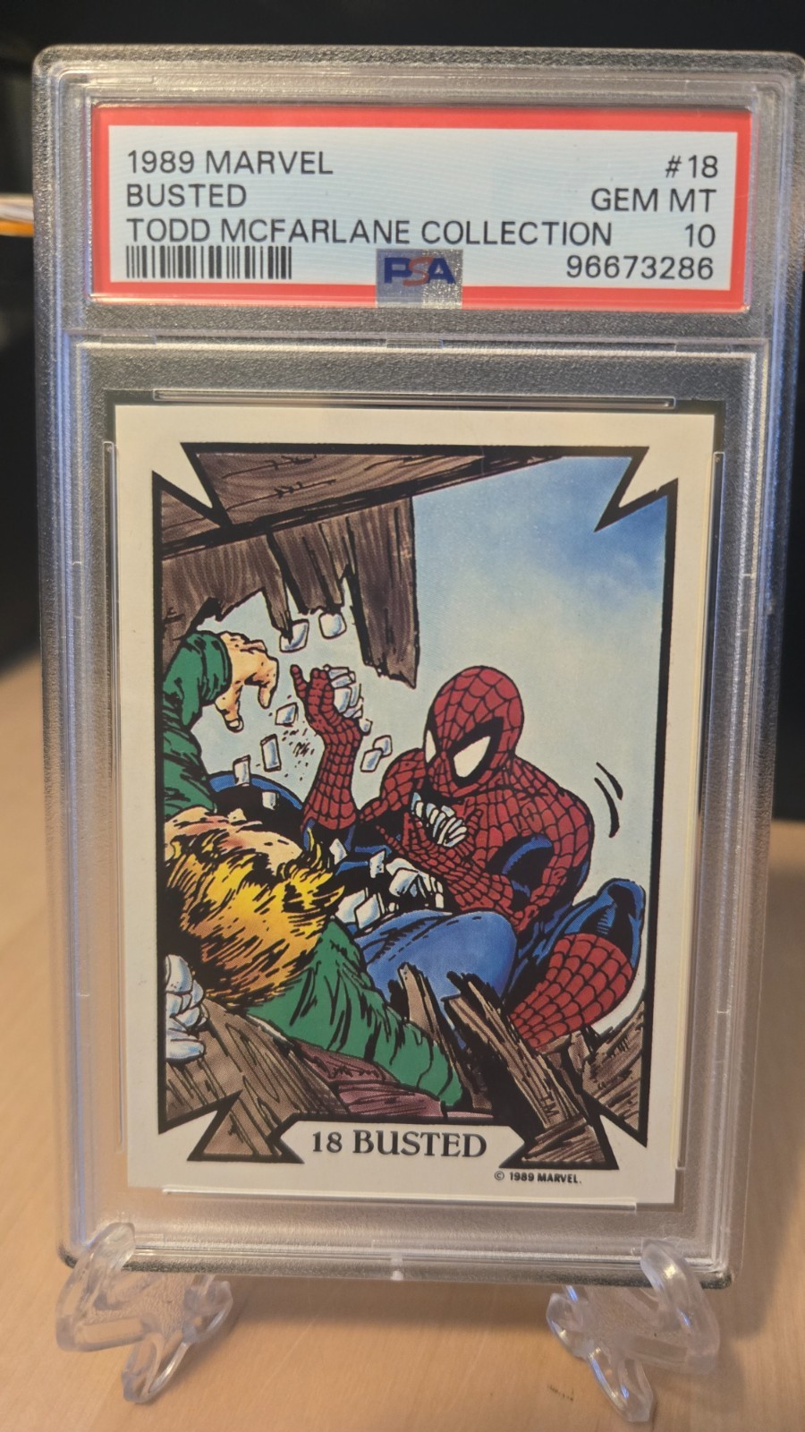1989 Marvel Comic Images #18 Spider-Man PSA 10