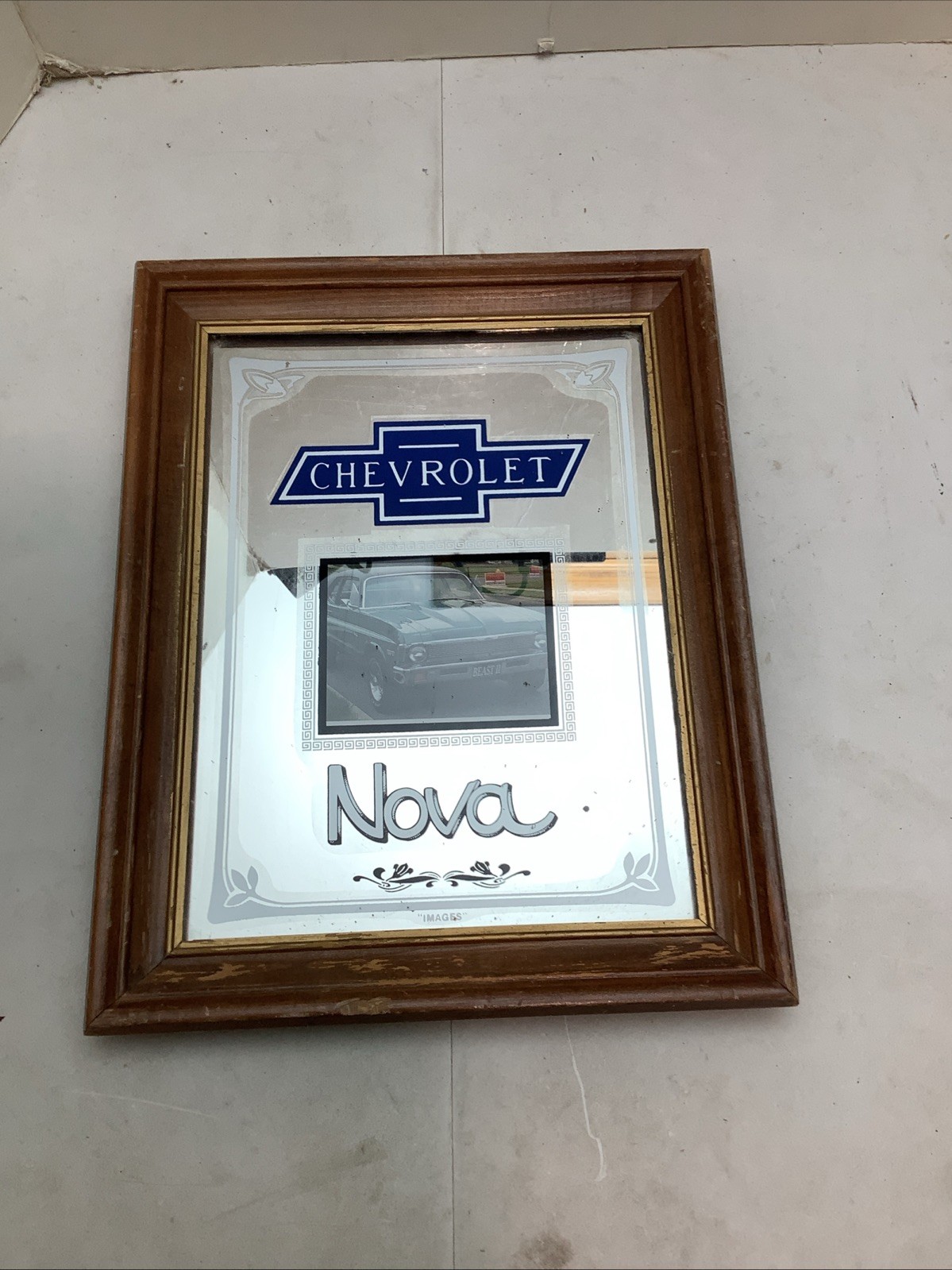 Vintage Chevrolet Nova Advertising Mirror