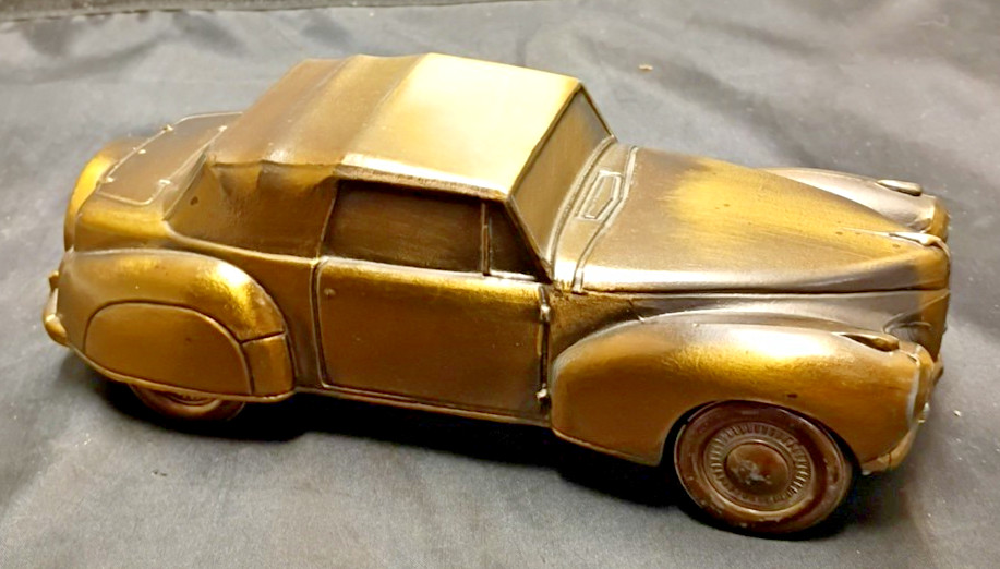 VTG 1941 Lincoln Continental Banthrico Brass Look Vintage Bank VTG 1941 Lincoln Continental Banthrico Brass Look Vintage Bank