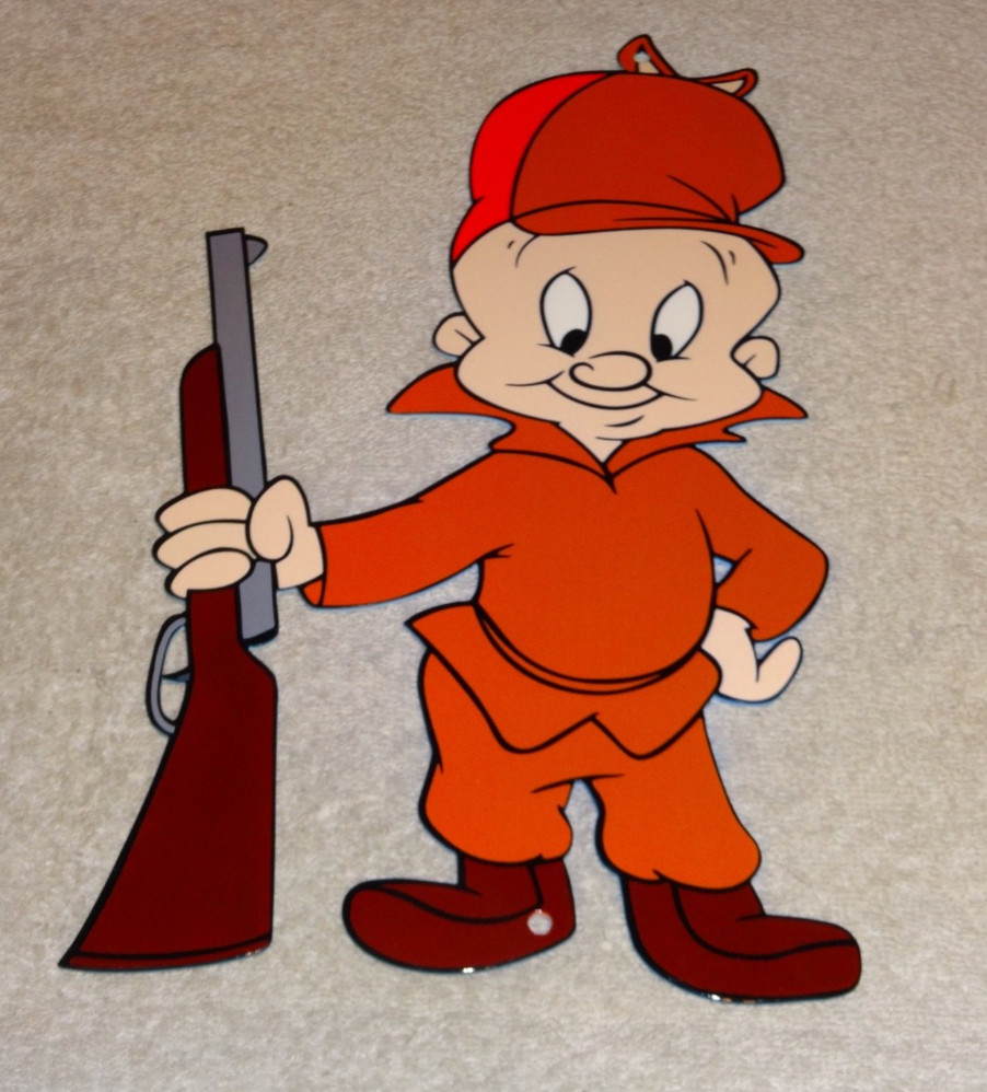 VINTAGE ELMER FUDD +GUN BUGS BUNNY CARTOON CHARACTER 12