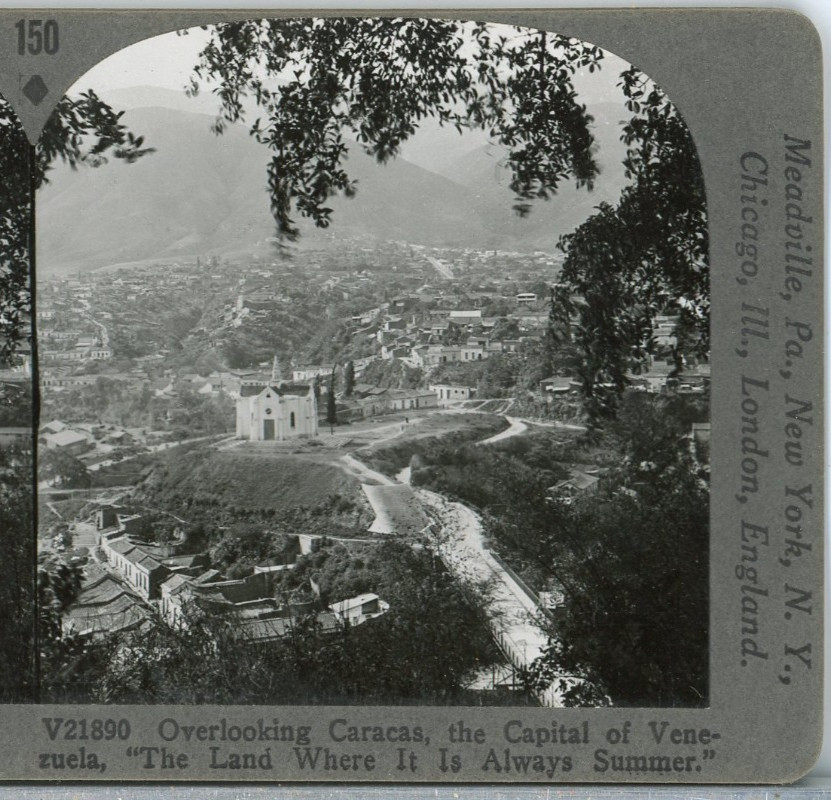 VENEZUELA, Overlooking Caracas, The Capital--#150 Keystone 600/1200 Set VENEZUELA, Overlooking Caracas, The Capital--#150 Keystone 600/1200 Set