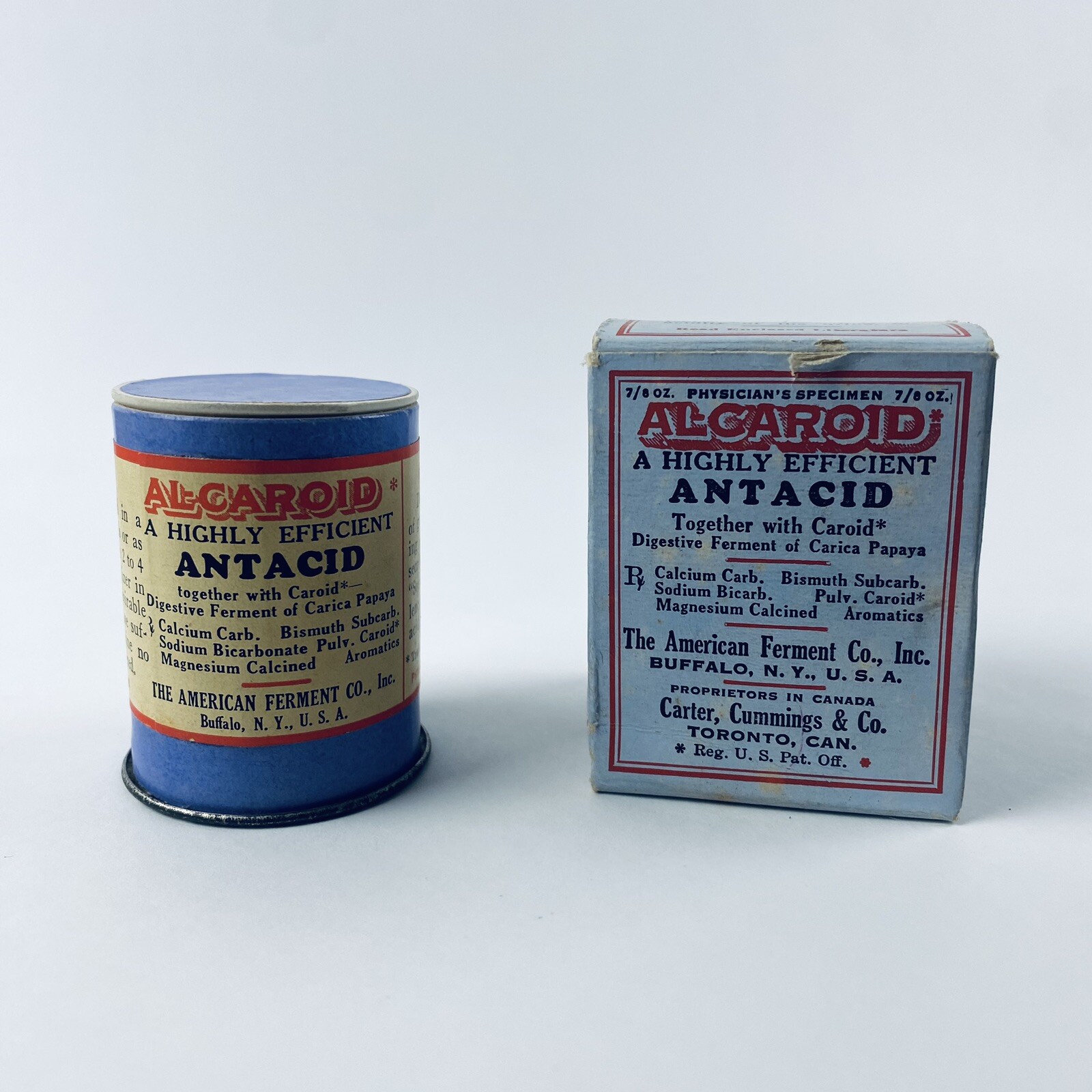 Alcaroid Antacid, Antique Medicine, Orig. Box c. 1920s Advertising Americana Alcaroid Antacid, Antique Medicine, Orig. Box c. 1920s Advertising Americana