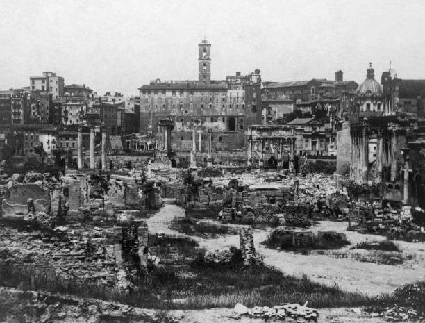 Rome Roman Forum 1916 OLD PHOTO Rome Roman Forum 1916 OLD PHOTO