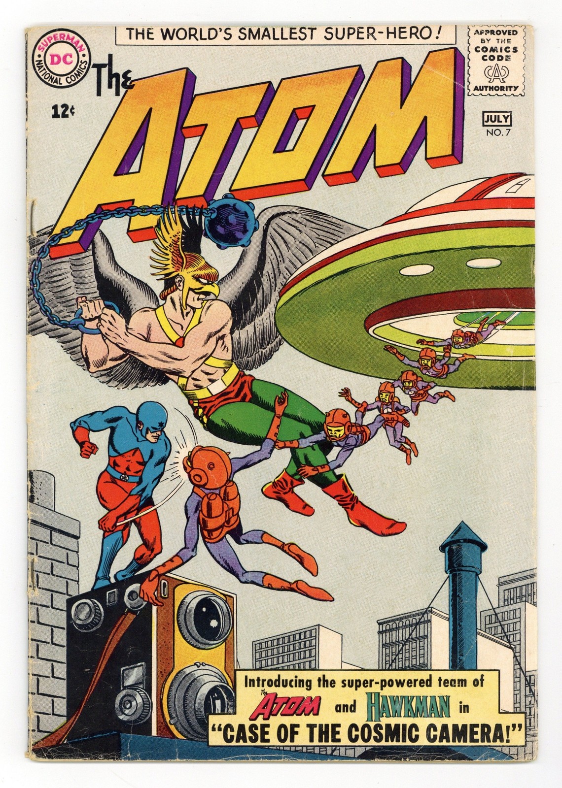 Atom #7 GD/VG 3.0 1963 1st app. Hawkman since Brave and the Bold tryouts