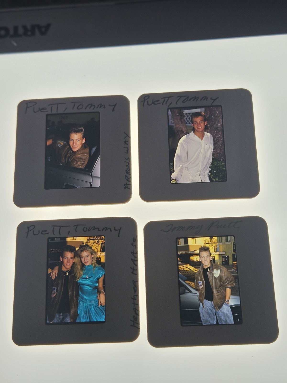 TOMMY PUETT ACTOR 4 PHOTO 35MM FILM SLIDES TOMMY PUETT ACTOR 4 PHOTO 35MM FILM SLIDES