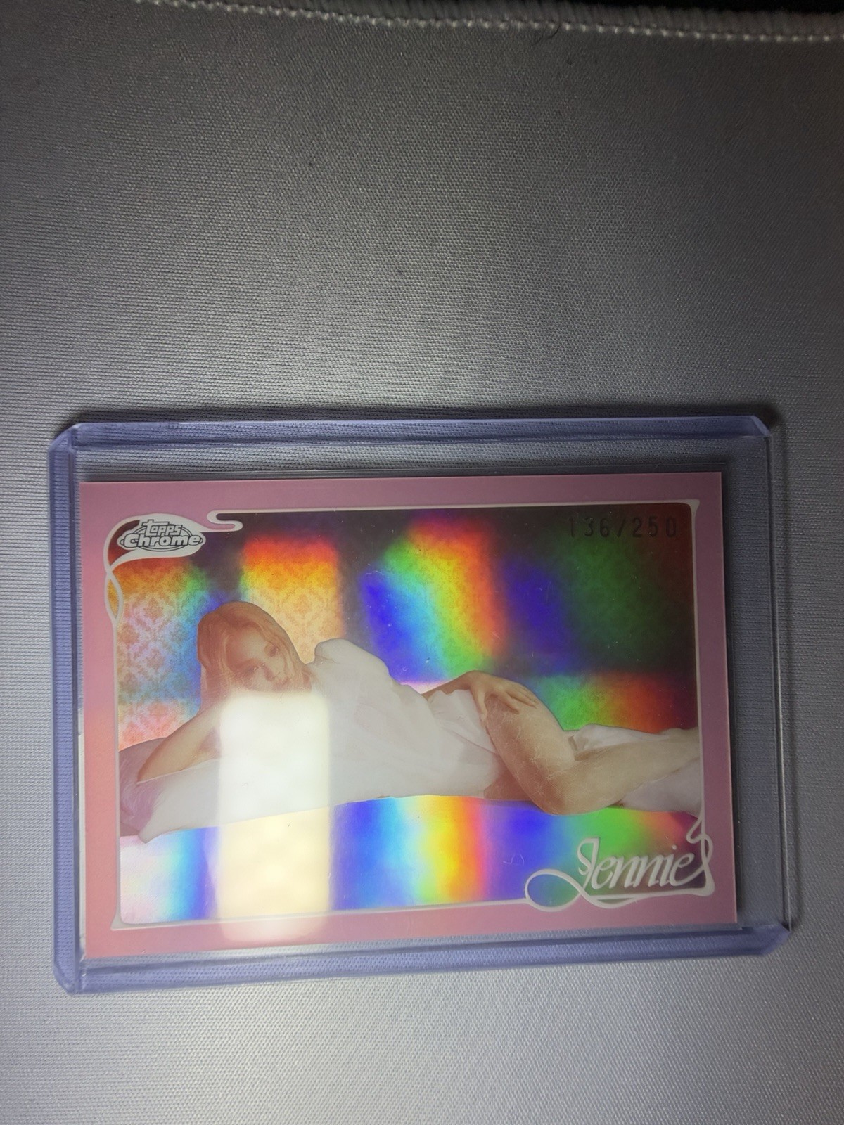 2026 Topps Chrome Jennie Base Pink Refractor Parallel 29 Mantra 21 136/250