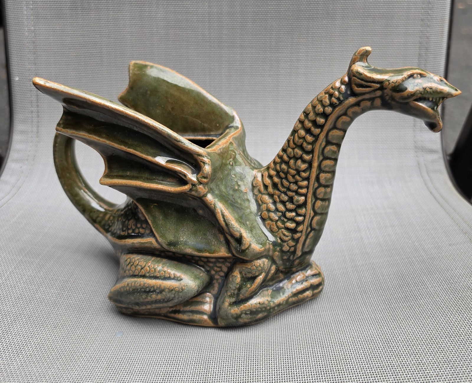 Vintage Stonebridge Pottery Dragon Teapot Large 11