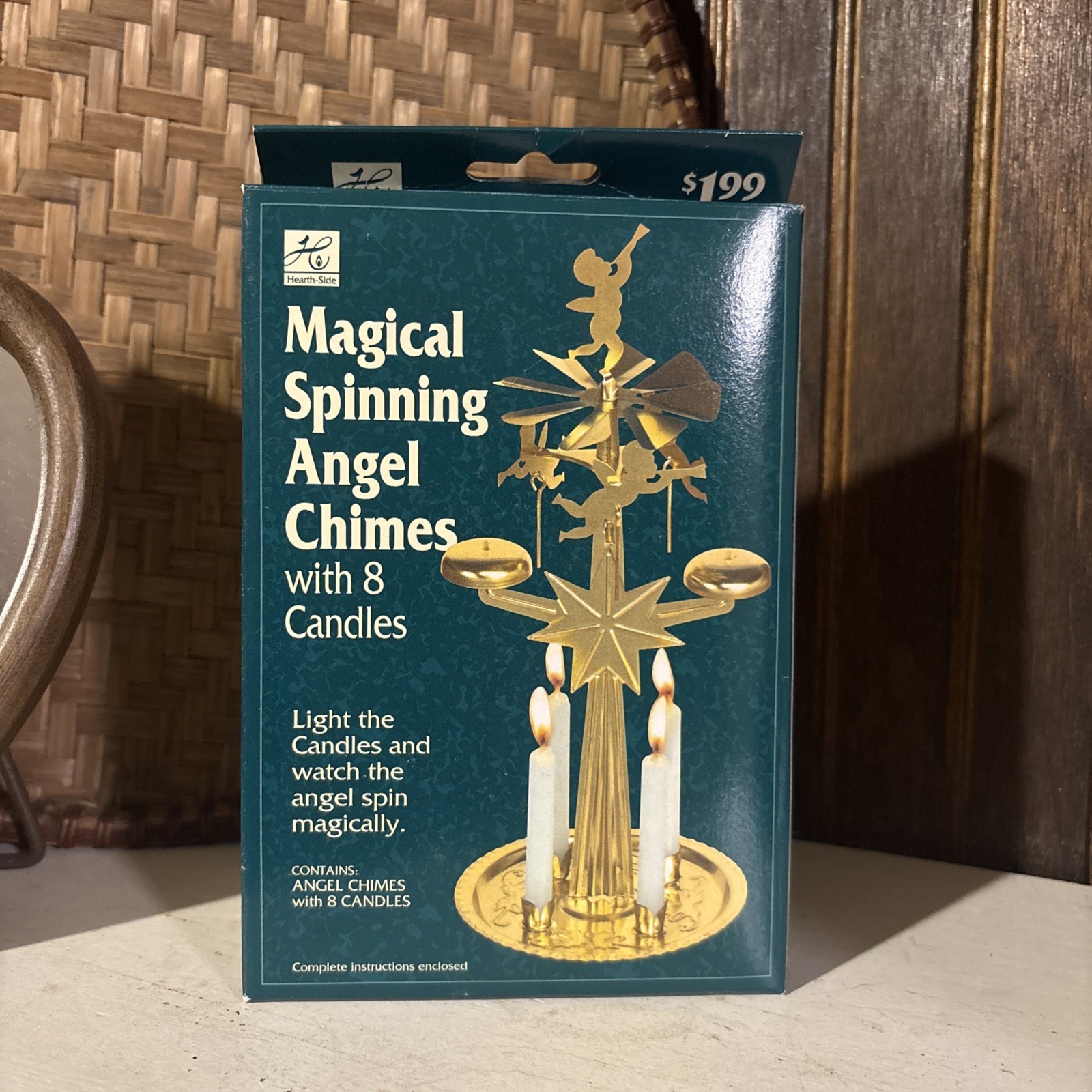 Vintage Joy Brite Magical Spinning Angel Chimes 8 Candles Christmas. BRAND NEW✨ Vintage Joy Brite Magical Spinning Angel Chimes 8 Candles Christmas. BRAND NEW✨