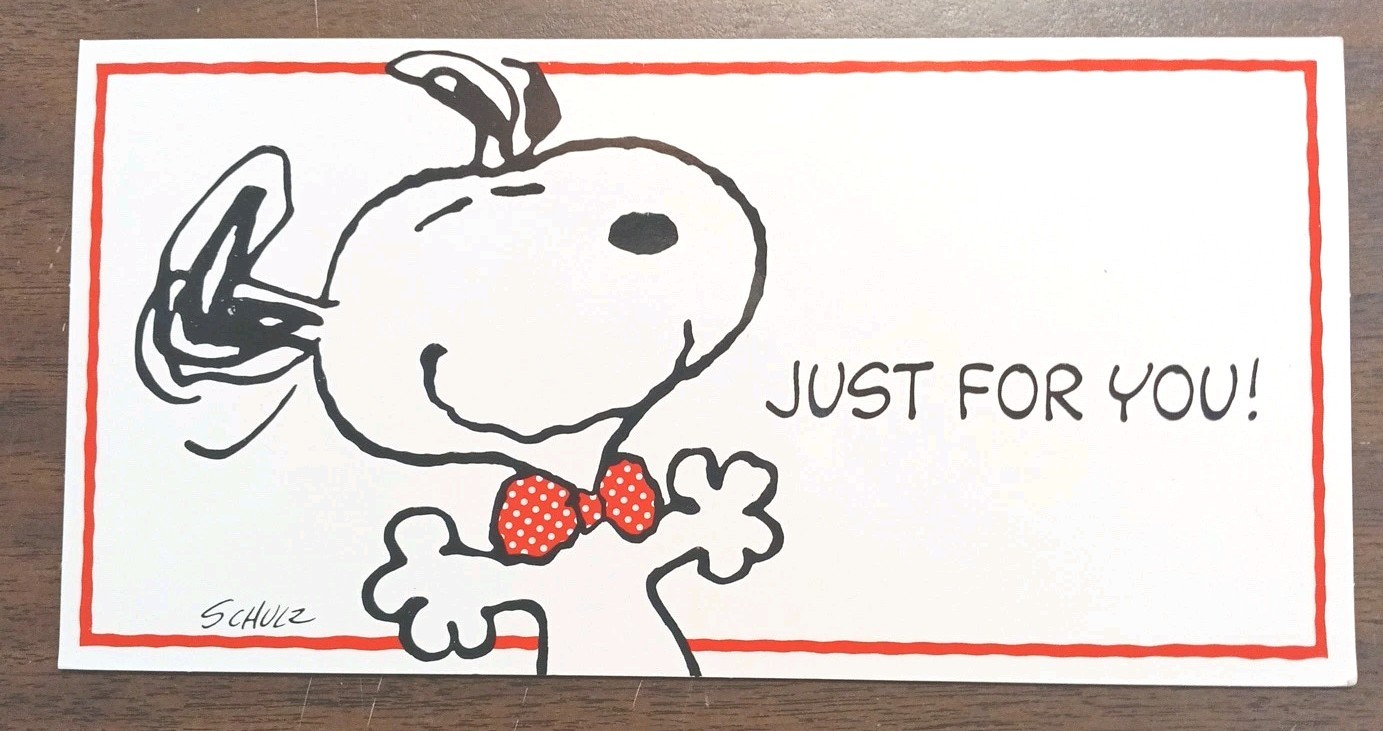 Lot Of 25 Unused Hallmark SNOOPY Schulz Greeting Birthday Card Cartoon 10\