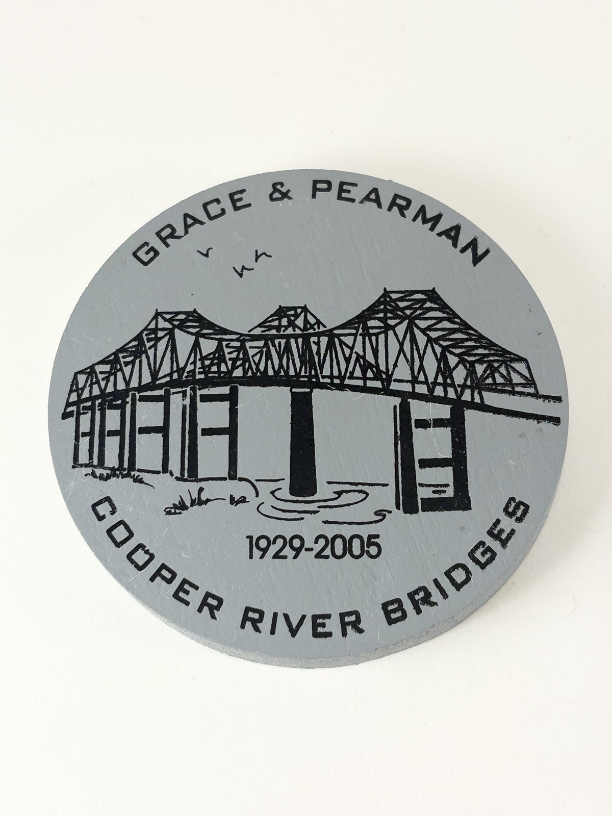 SCDOT Grace & Pearman 1929-2005 Cooper River Bridge Steel Medallion