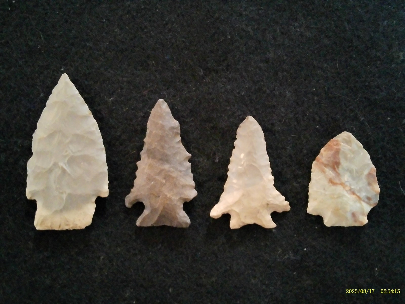 4 Authentic Kentucky Arrowheads, Prehistoric Indian Artifacts *FREE SHIPPING* K1