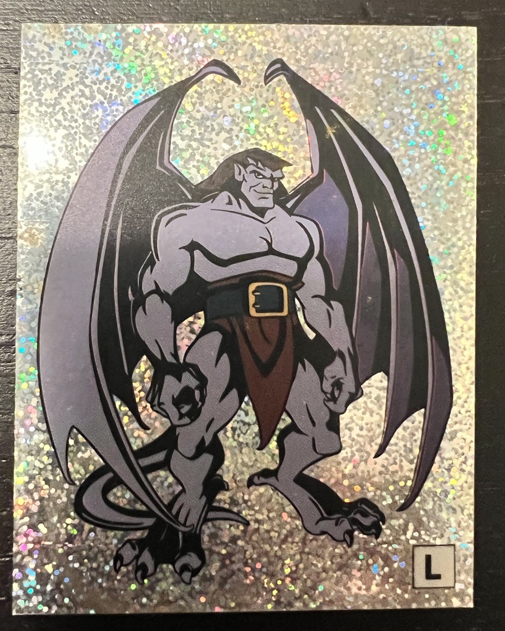 Vintage Gargoyles Holographic Goliath Sticker “L” By Panini