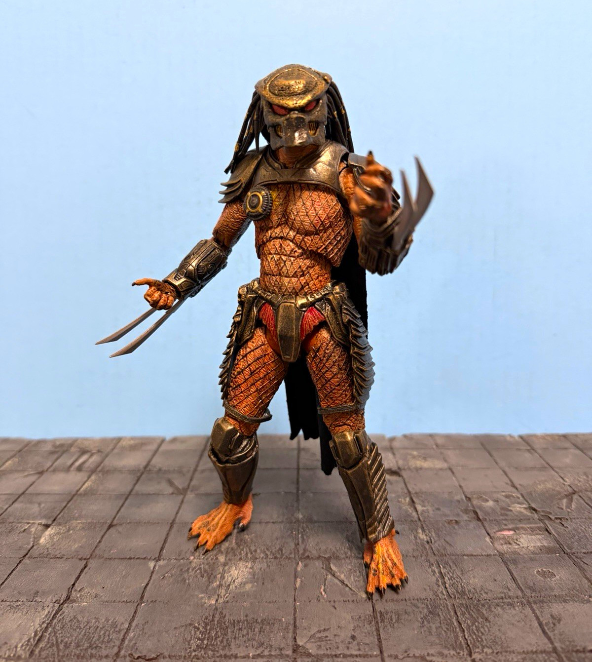 NECA Predator Warrior  Figure Custom painted