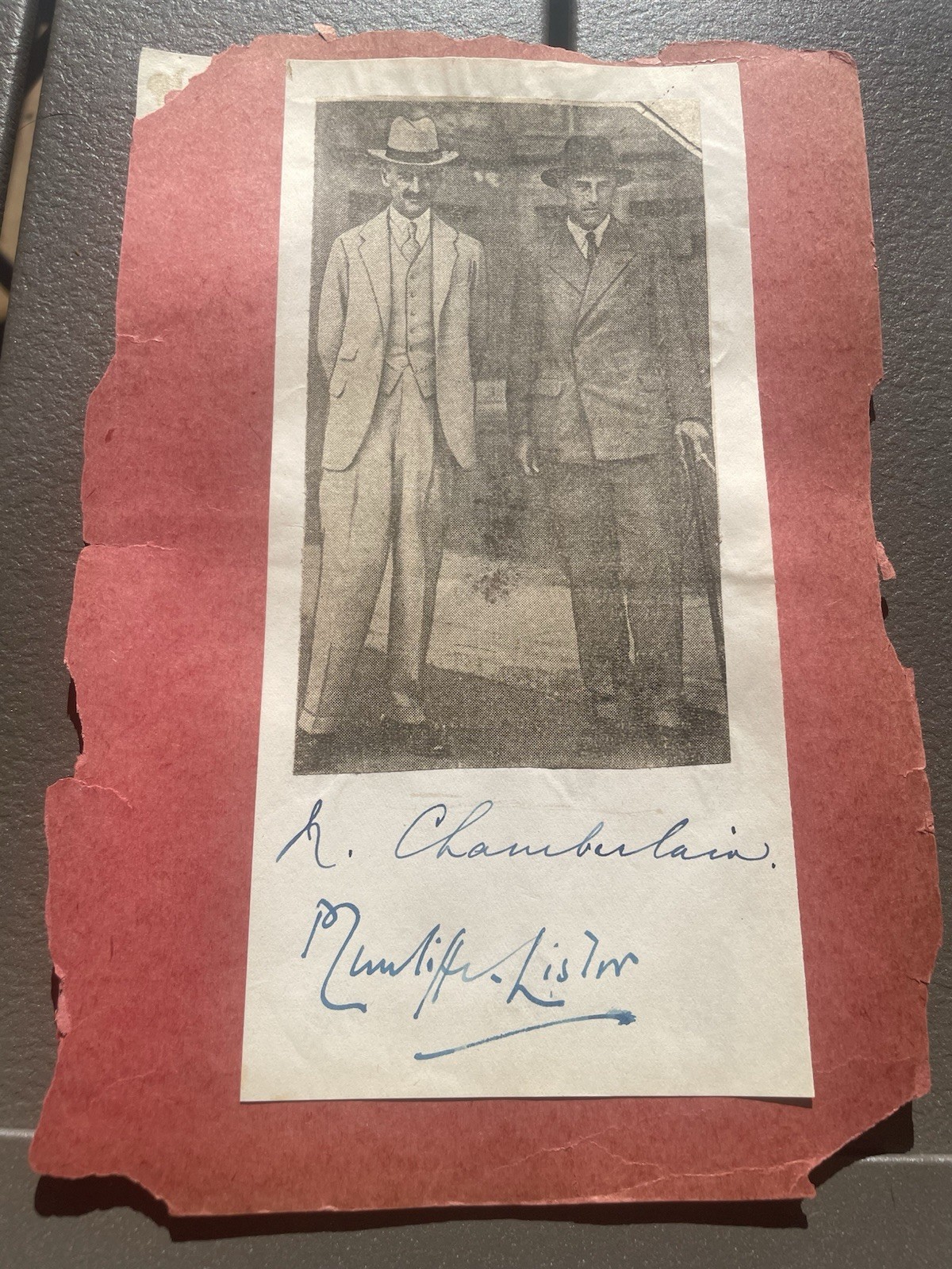 Prime Minister - Neville Chamberlain - Good Autograph Signature