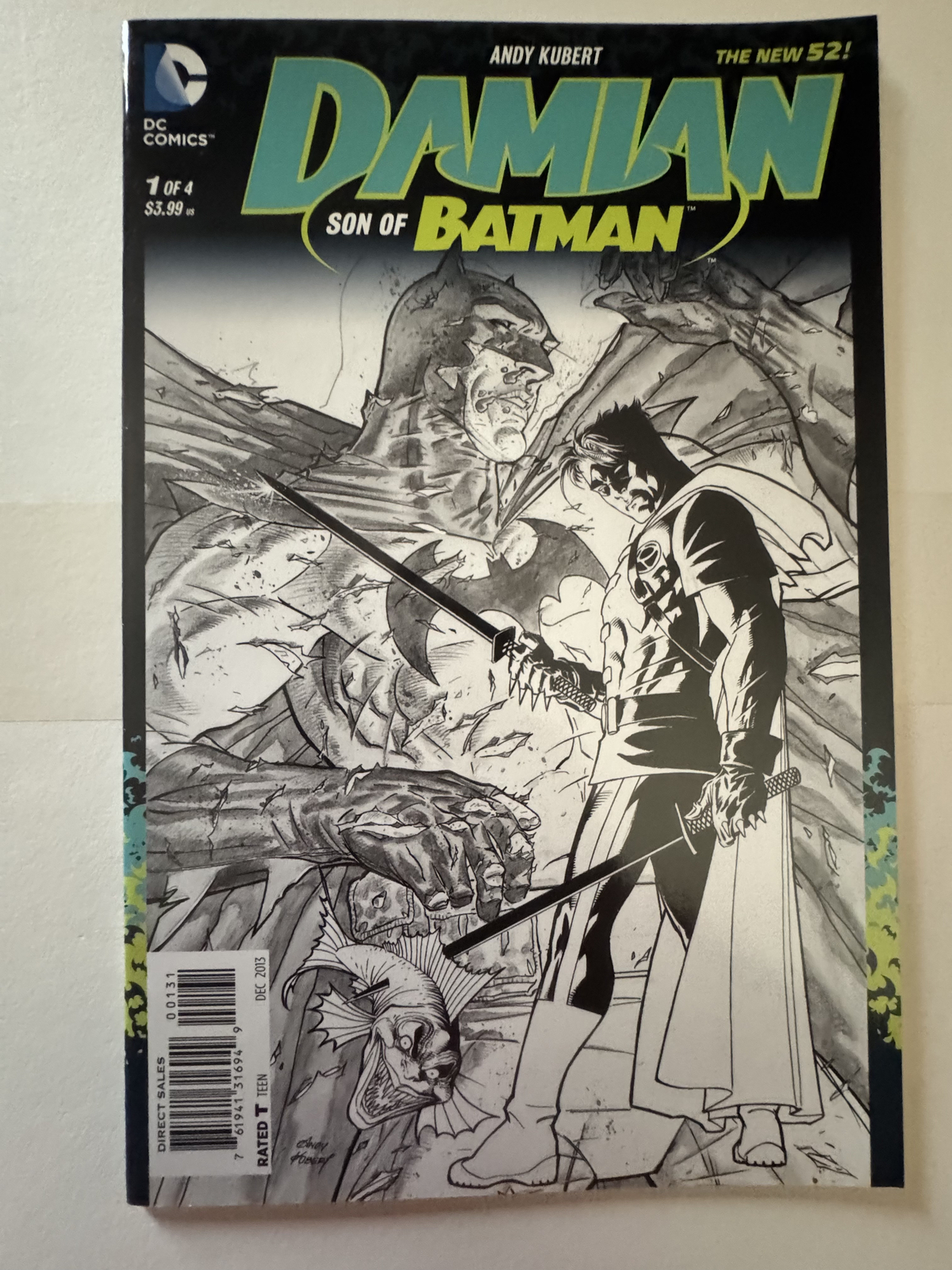 Damian Son of Batman #1 Sketch Cover Comic 1st Print Unread 1:100 NM- to NM+