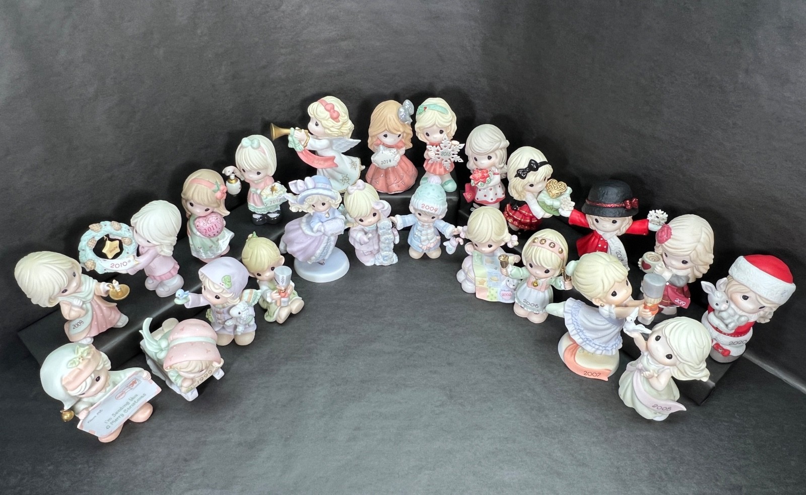 23 Annual Precious Moments Christmas All Years 1998-2020 No Defects