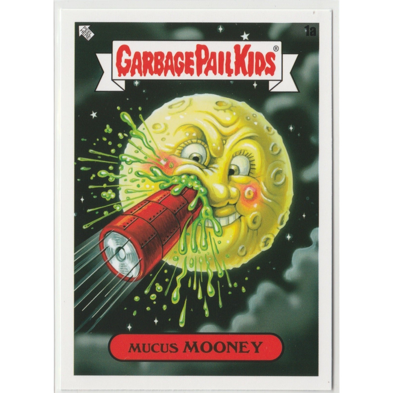 A Trip to the Moon Mucus Mooney #1a Garbage Pail Kids GPK 2023 Intergoolactic