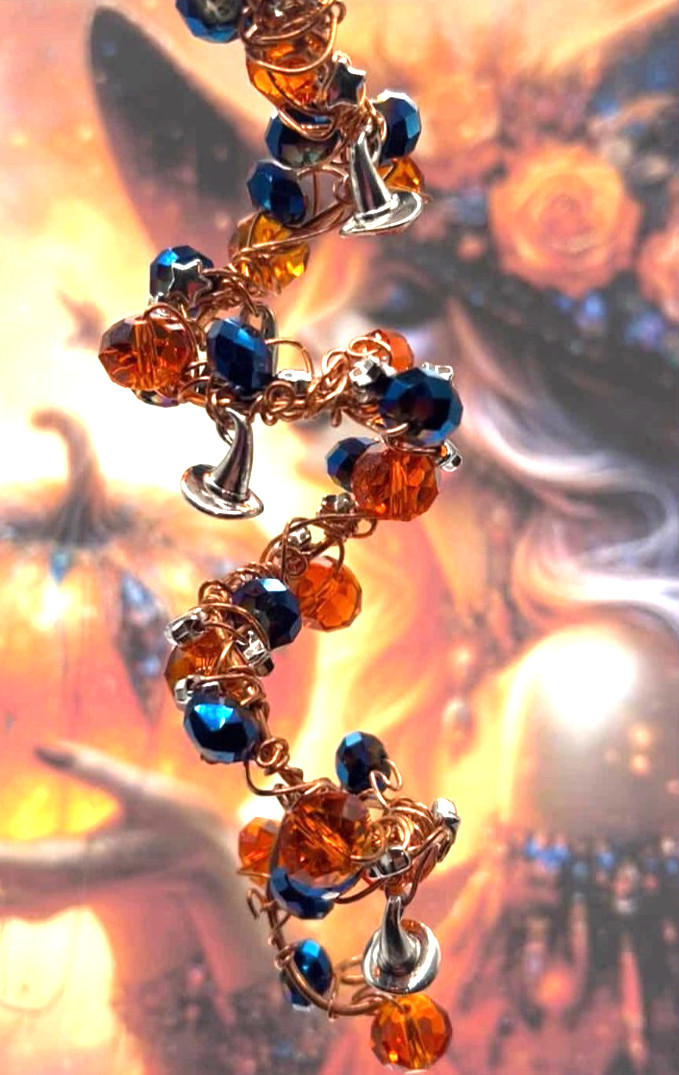 Halloween Samhain Fall Witch Hat Altar Sun Catcher Decor wh3