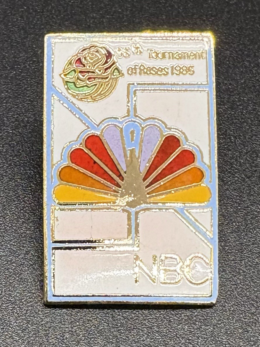 Vintage 1985 NBC Tournament of Roses Parade Pin Official Licensed Rose Bowl