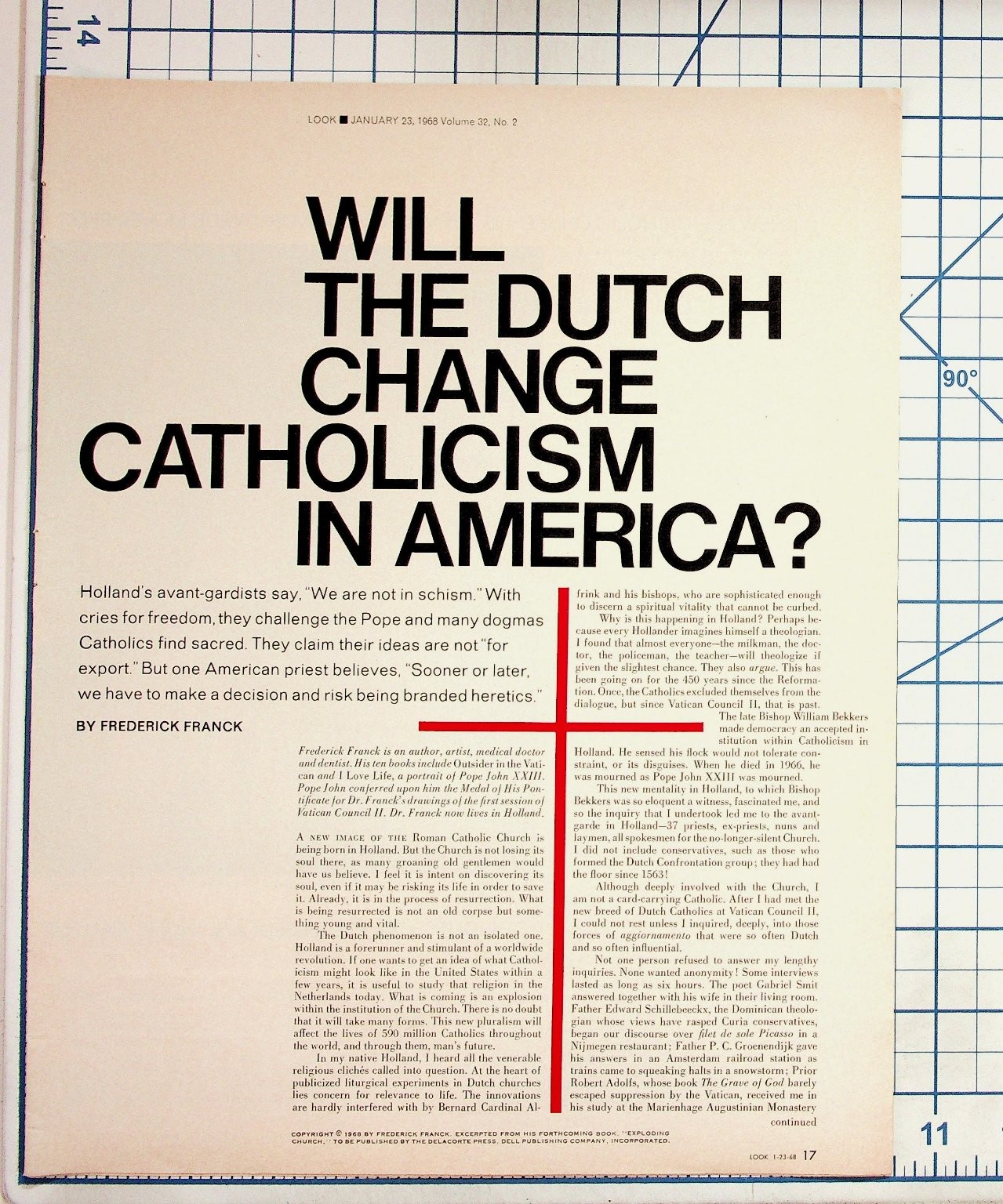 1968 LOOK Magazine Article: Dutch Catholicism & American Church Impact 1968 LOOK Magazine Article: Dutch Catholicism & American Church Impact