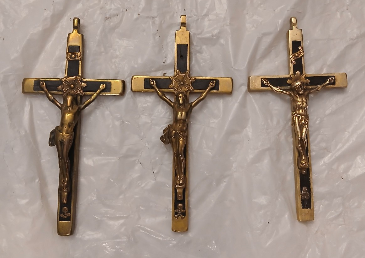 ANTIQUE LARGE VICTORIAN PECTORAL CROSS INLAID EBONY CRUCIFIX SKULL CROSSBONES ANTIQUE LARGE VICTORIAN PECTORAL CROSS INLAID EBONY CRUCIFIX SKULL CROSSBONES