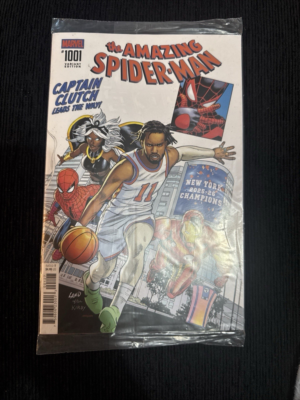 AMAZING SPIDER-MAN #1001 JALEN BRUNSON NY KNICKS NYCC EXCLUSIVE NM IN HAND