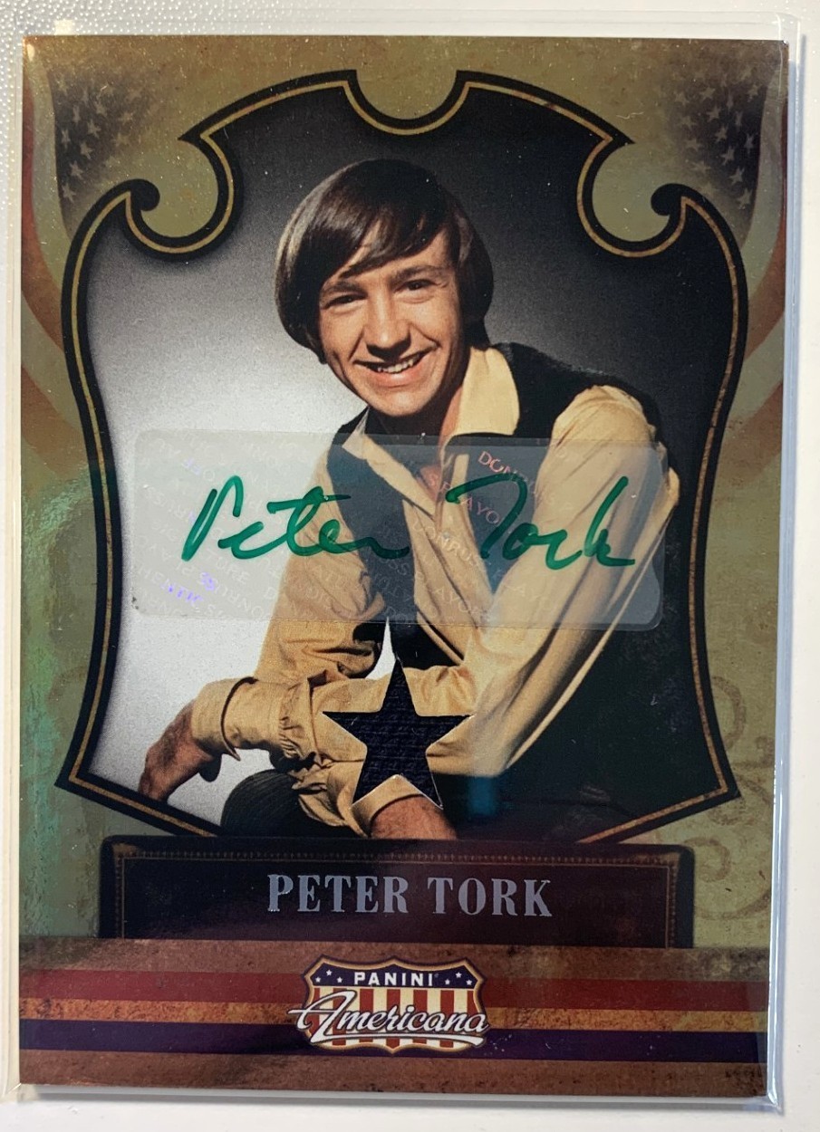 2011 Panini Americana Auto Relic Peter Tork #38/149 The Monkees