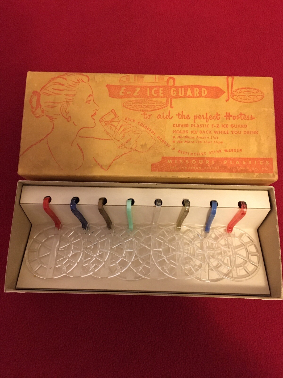 VINTAGE E-Z Ice Guards, 1950. ‘to aid the perfect hostess’