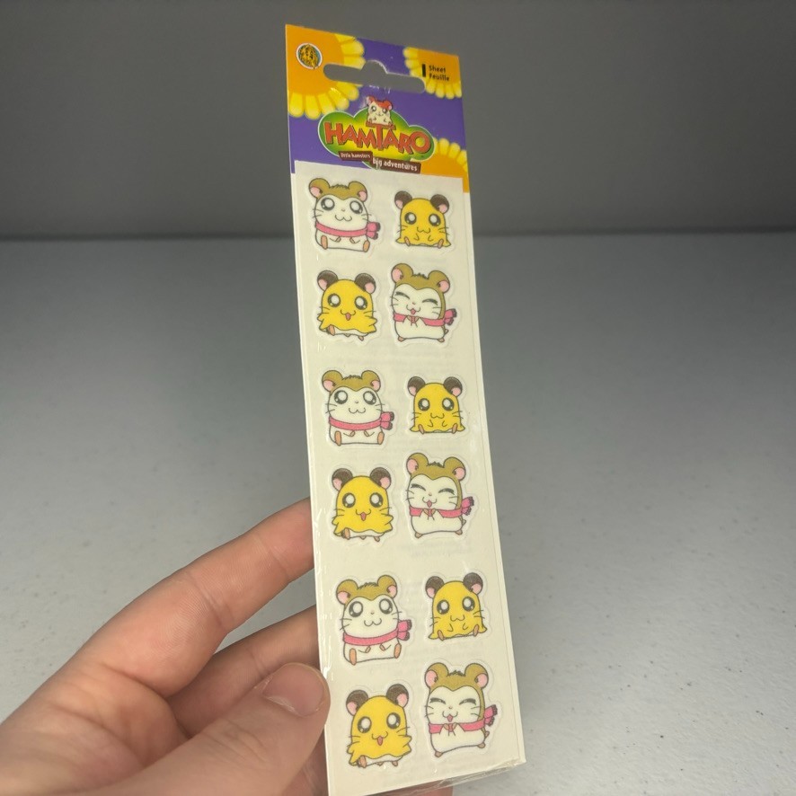 Sandylion Hamtaro Penelope & Pashmina Vintage Sticker Sheet NEW SEALED Sandylion Hamtaro Penelope & Pashmina Vintage Sticker Sheet NEW SEALED