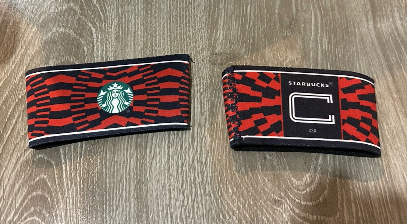 Starbucks 2026 FIFA World Cup Reusable Cup Sleeves (2), Limited Edition USA ONLY Starbucks 2026 FIFA World Cup Reusable Cup Sleeves (2), Limited Edition USA ONLY
