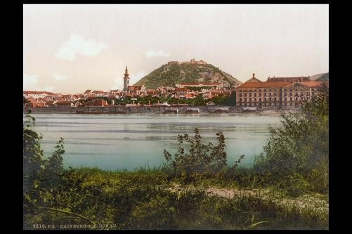 Photo:Hainburg Lower Austria Austro-Hungary 1890s Danube River View