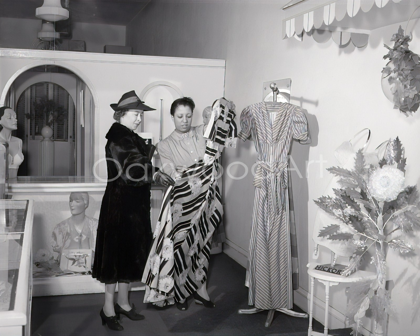 CHICAGO African American Dress Shop c1940s, Black Women, Vintage Photo Reprint CHICAGO African American Dress Shop c1940s, Black Women, Vintage Photo Reprint