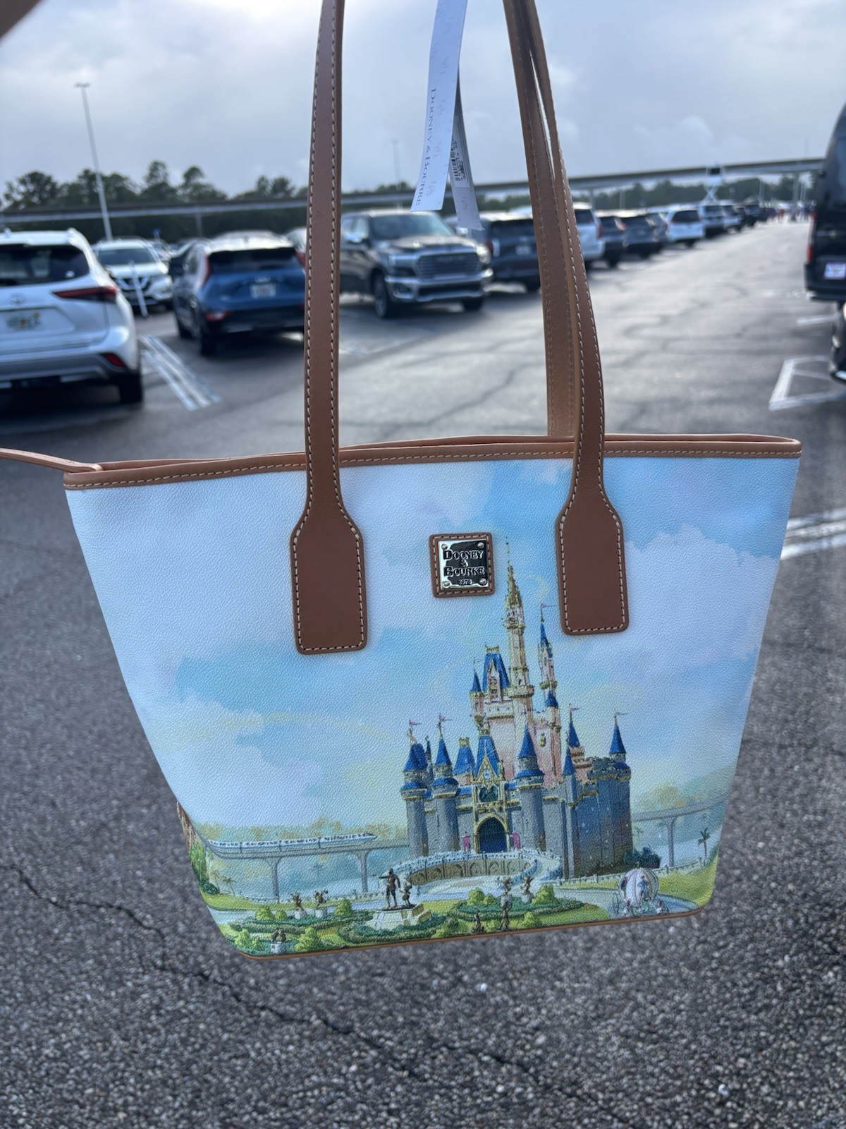 IN HAND 2026 Walt Disney World 55th Anniversary Dooney & Bourke Parks Tote Bag IN HAND 2026 Walt Disney World 55th Anniversary Dooney & Bourke Parks Tote Bag