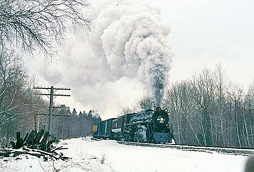 Milwaukee Road 261_FEB 1996   ORIGINAL TRAIN SLIDE